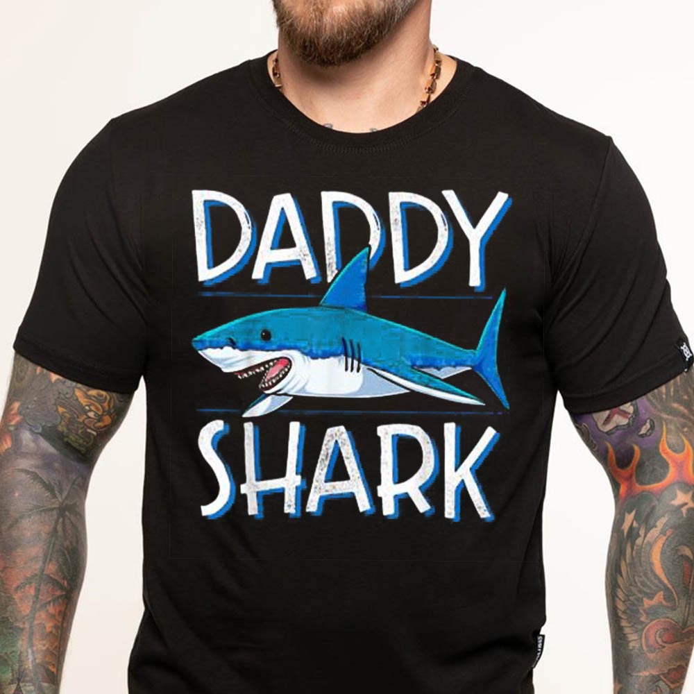 Daddy Shark Family Matching Dad Fathers Day Gifts T Shirt