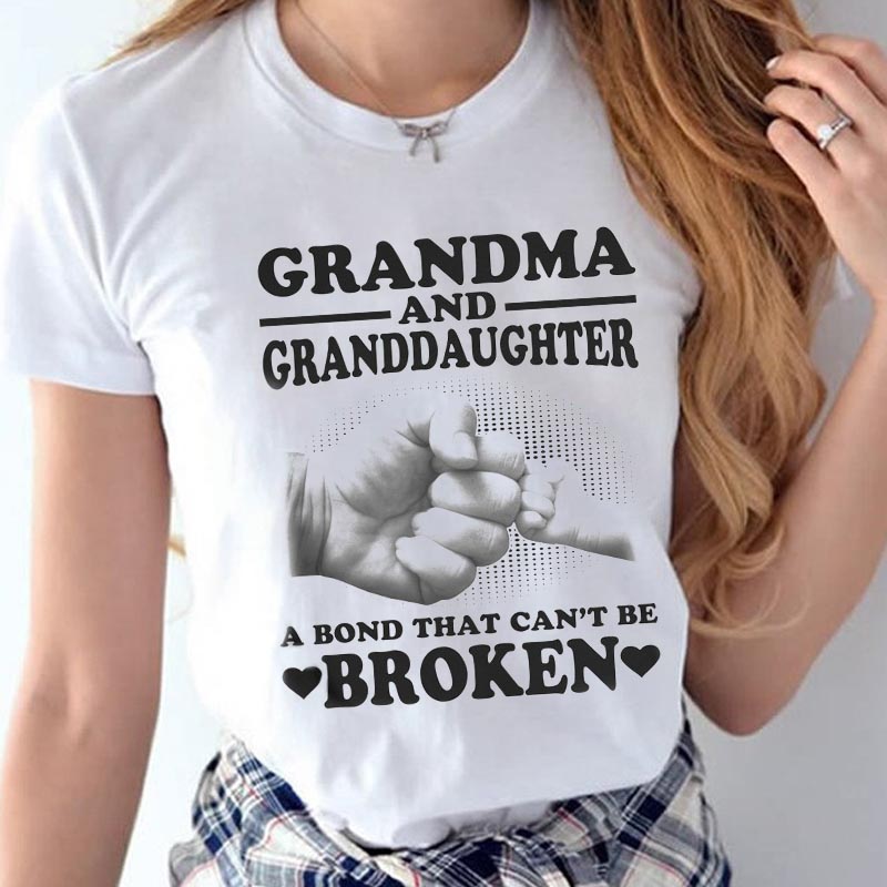 Grandma And Granddaughter Cant Be Broken Shirt