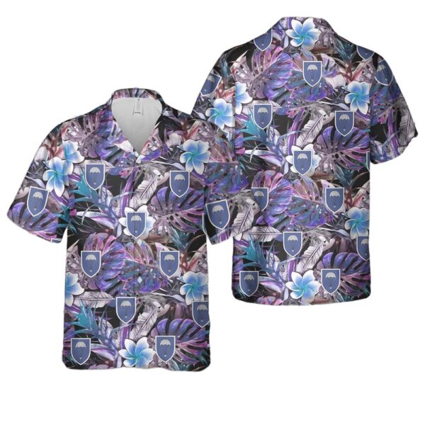 German Army 25th Airborne Brigade Black Forest (Luftlandebrigade 25) Button Up Hawaiian Shirt