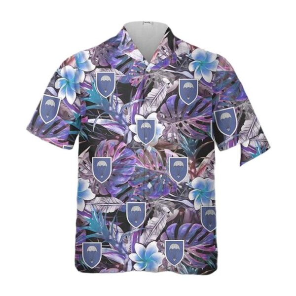 German Army 25th Airborne Brigade Black Forest (Luftlandebrigade 25) Button Up Hawaiian Shirt