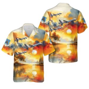 Iowa Air National Guard 132nd Wing Hawkeyes MQ 9 Reaper Hawaiian Shirt Man 1