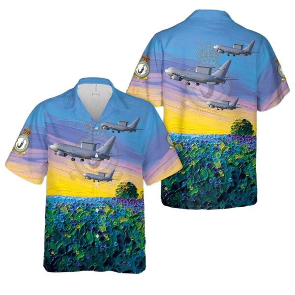 RAF No 8 Squadron E-7 Wedgetail Cheap Hawaiian Shirt