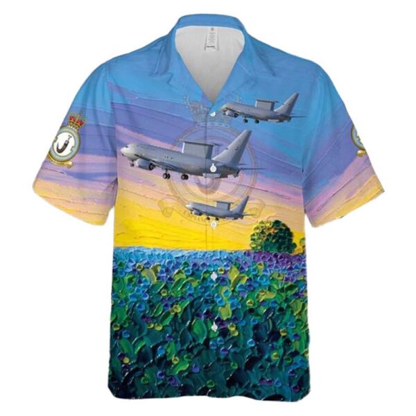 RAF No 8 Squadron E-7 Wedgetail Cheap Hawaiian Shirt