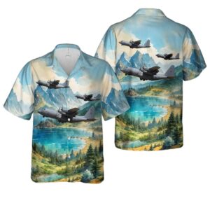 Royal New Zealand Air Force RNZAF Lockheed C 130H Hercules CN 4054 No 40 Squadron Hawaiian Shirt Cheap 1