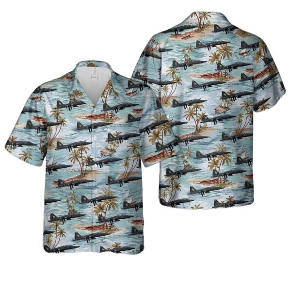 US Air Force T-38 Talon 509th Follow Us WM-442 Aloha Hawaiian Shirt