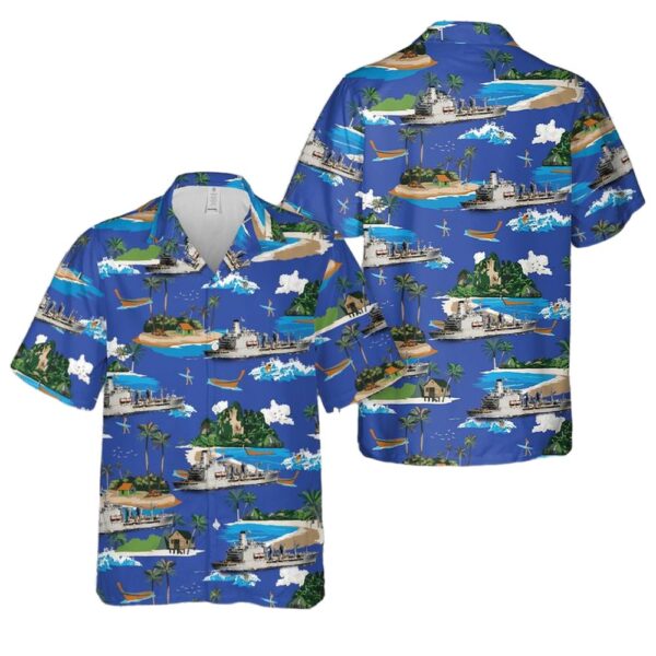 US Navy USNS John Lenthall (T-AO-189) Aloha Hawaiian Shirt