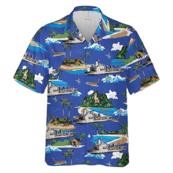 US Navy USNS John Lenthall (T-AO-189) Aloha Hawaiian Shirt