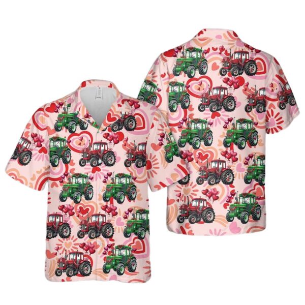 Valentine Tractor Farm Cheap Hawaiian Shirt