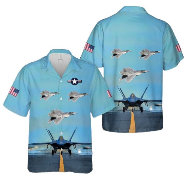 Lockheed Martin F-22 Raptor Cheap Hawaiian Shirt