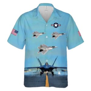 Lockheed Martin F 22 Raptor Cheap Hawaiian Shirt 2
