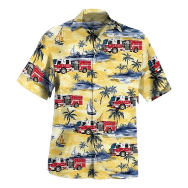San Antonio Texas Bexar Bulverde Fire Department Hawaiian Shirt Man