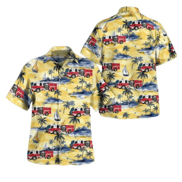 San Antonio Texas Bexar Bulverde Fire Department Hawaiian Shirt Man