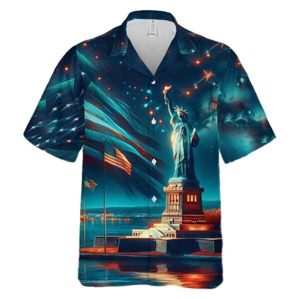 Statue of Liberty 4th Of July Hawaiian Shirt Cheap