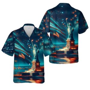 Statue of Liberty 4th Of July Hawaiian Shirt Cheap 2