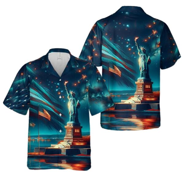 Statue of Liberty 4th Of July Hawaiian Shirt Cheap