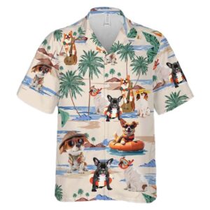Summer Dog Beach Aloha Hawaiian Shirt